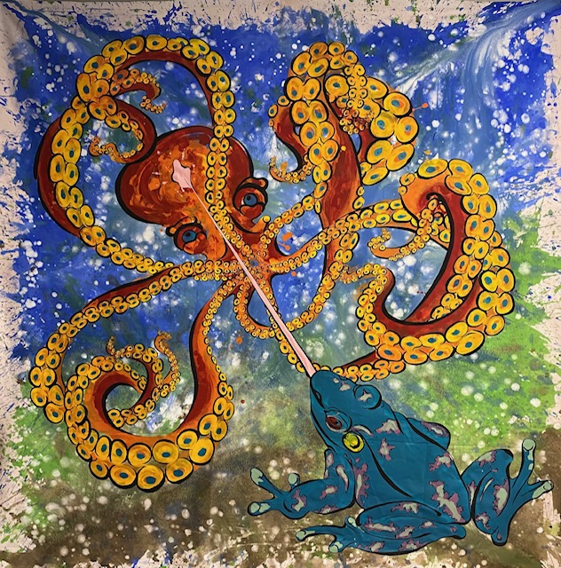 Octopus and Frog Painting