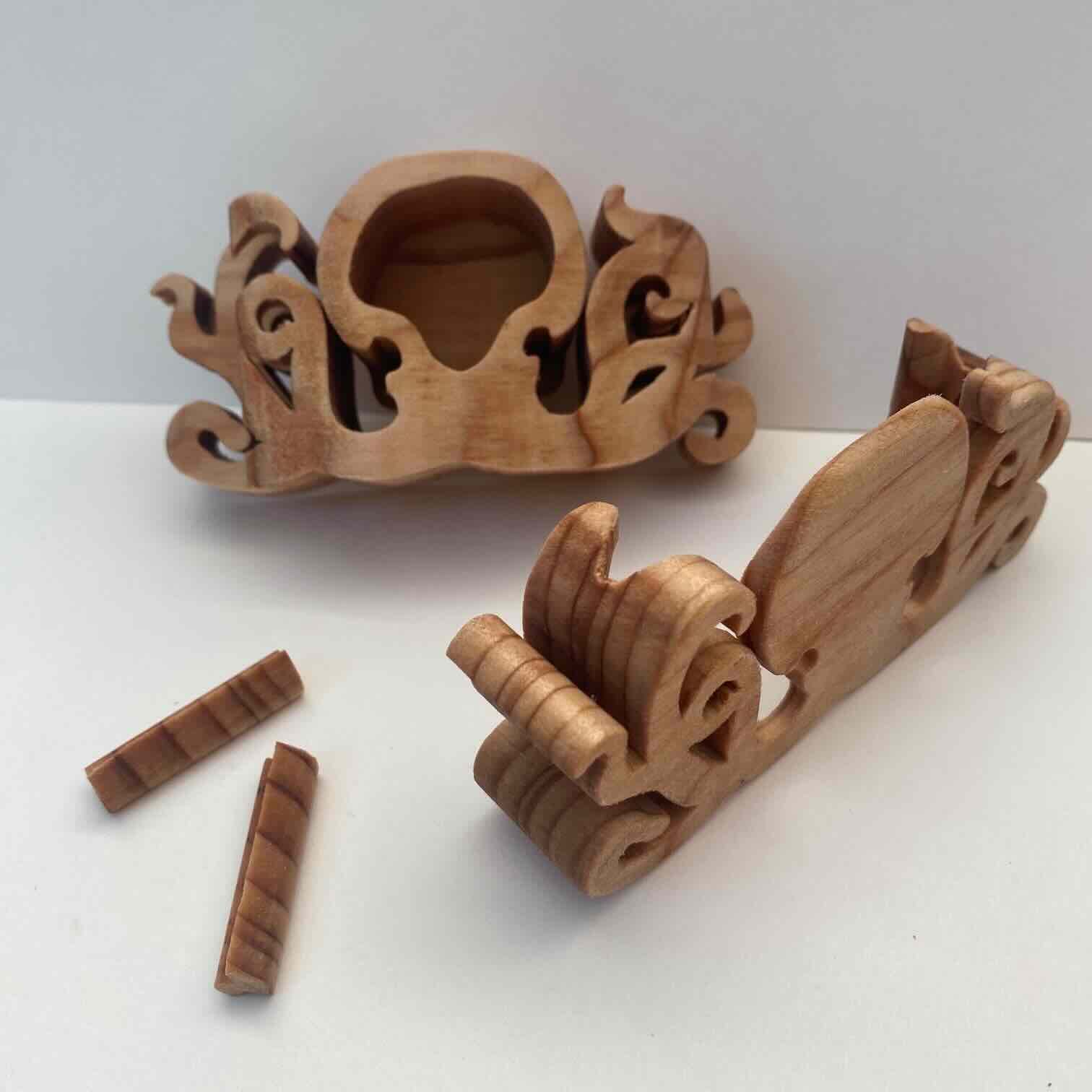 Puzzle box- octopus shaped- open