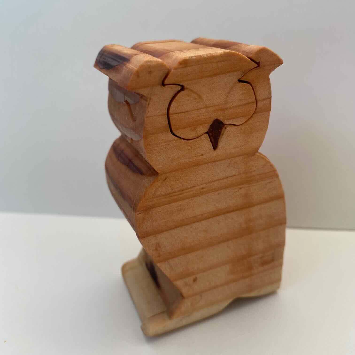Puzzle Box- owl shaped